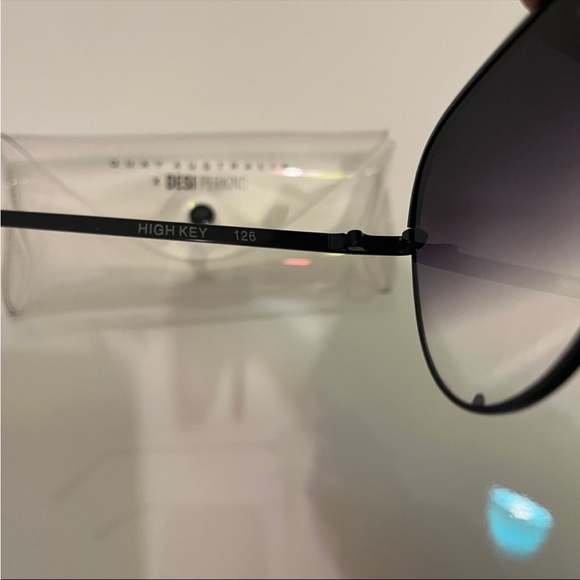 Quay Desi Perkins High Key Aviator Sunglasses - Picture 2 of 5